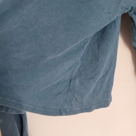 NEW Wild Fable Turquoise Teal Blue V Neck Long Sleeve Pullover Shirt Size XL - Picture 5 of 10